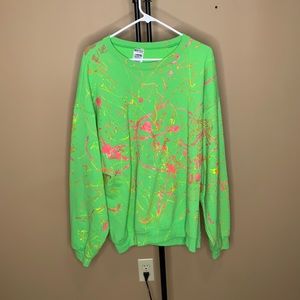 Men's XXL Piant Splatter Sweatshirt